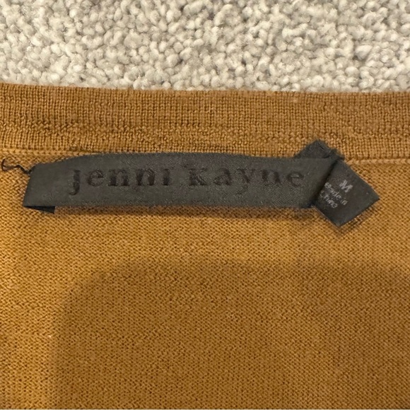 Jenni Kayne Mercer Crewneck Amber Brown Merino Wool - Size medium EUC - Picture 5 of 11